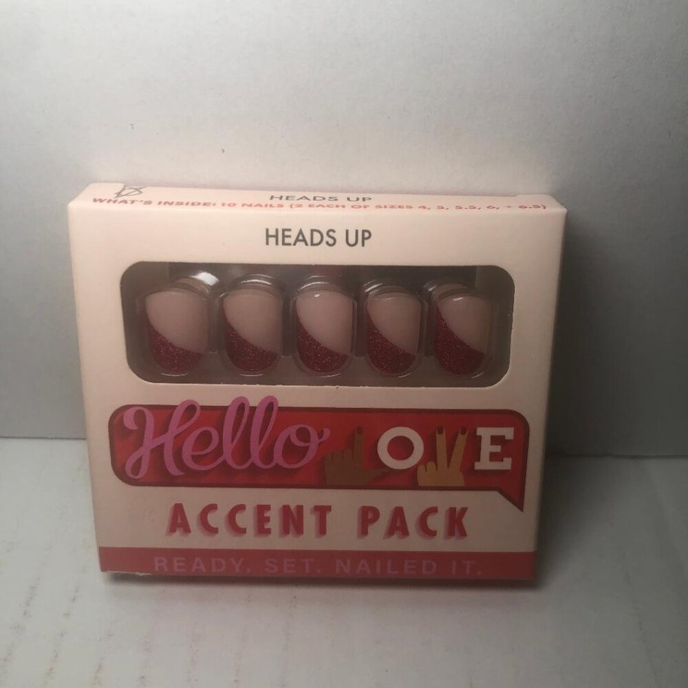 Hello Love Press On Nails - Heads Up - Accent Pack